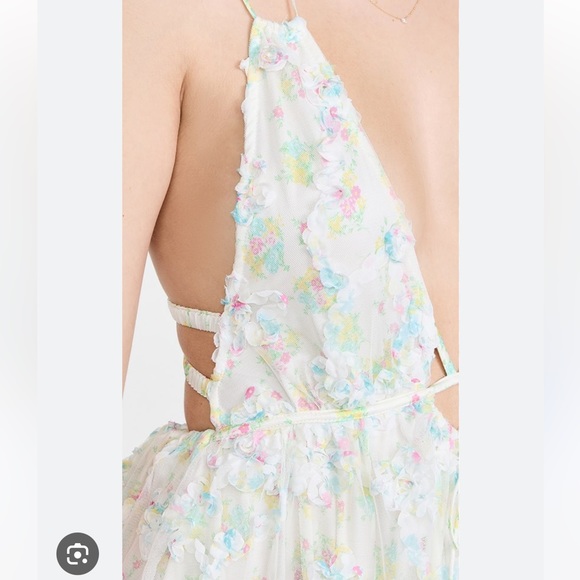 FOR LOVE AND LEMONS Becky Floral Mini Dress NEW WITH TAGS - Picture 2 of 6